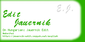 edit jauernik business card